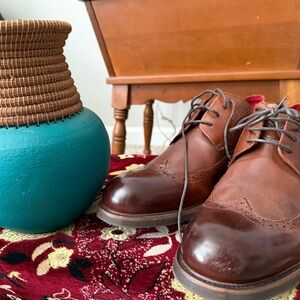 Steve Madden Brown Leather Oxfords size 12